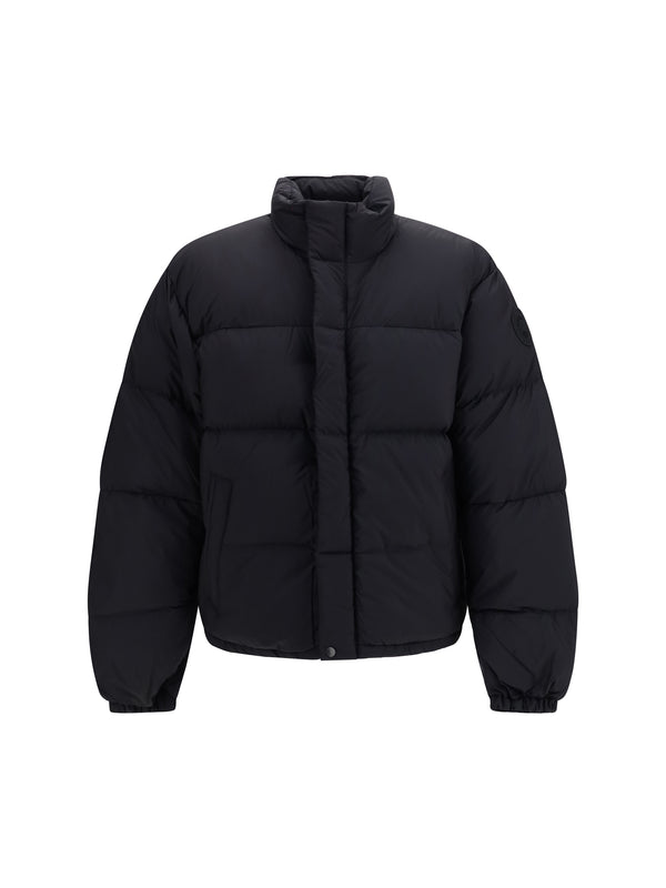 Sterling Tonal Disc Puffer Jacket Black - Noir Down