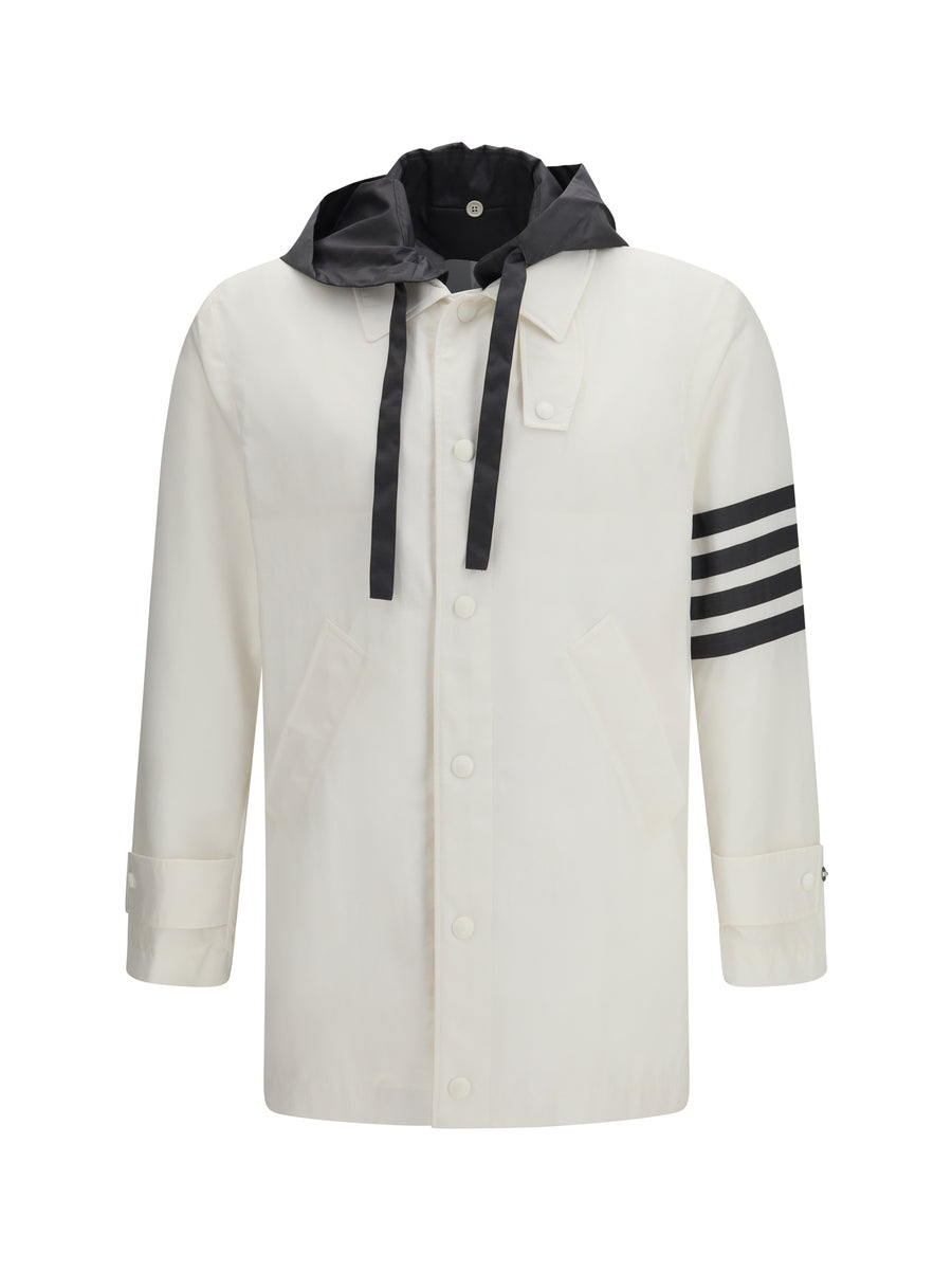 Thom Browne 81% Polyamide overshirt in white