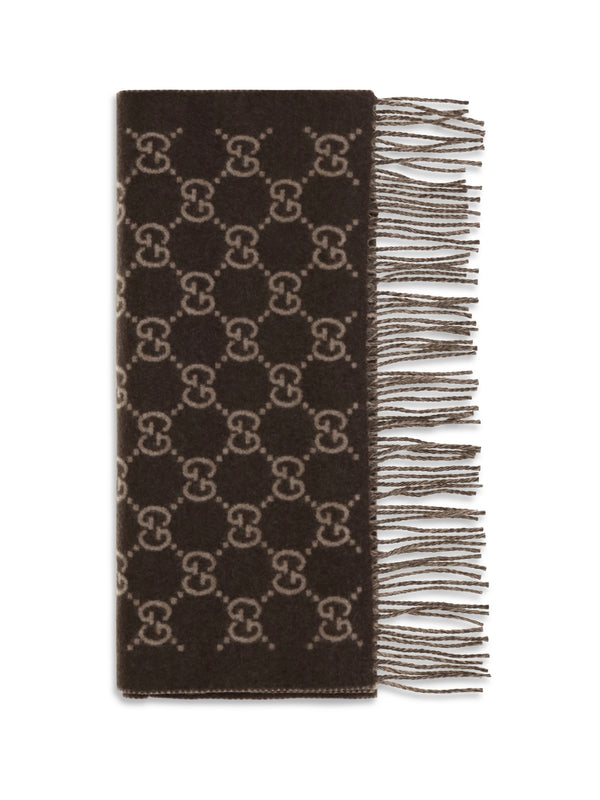Gucci 100% Kashmir/Capra Hircus scarf in brown