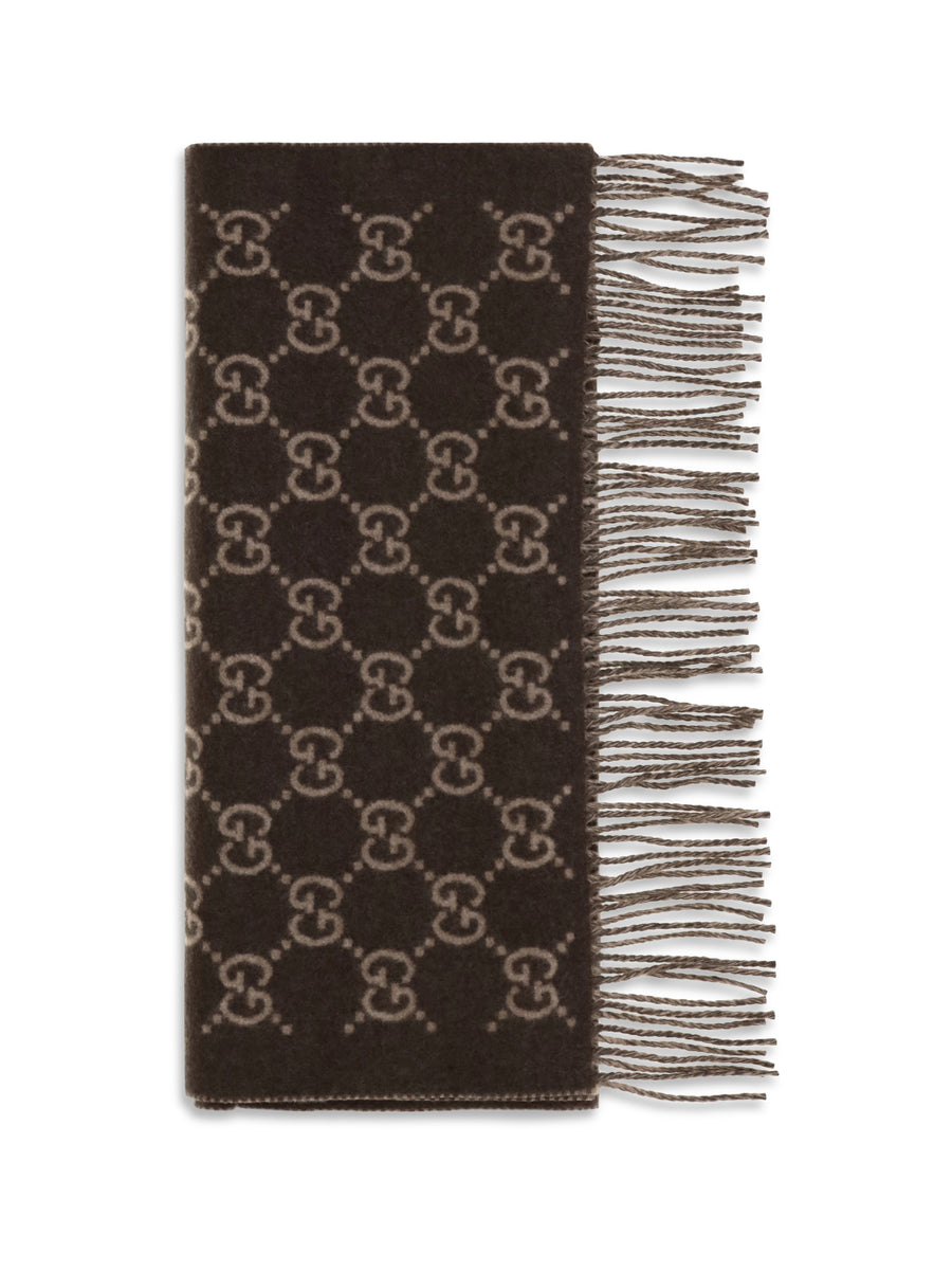 Gucci 100% Kashmir/Capra Hircus scarf in brown
