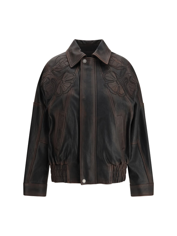 Golden Goose Outer: 100% Goatskin (Hircus Goatskin); Inner: 100% Viscose jacket in brown