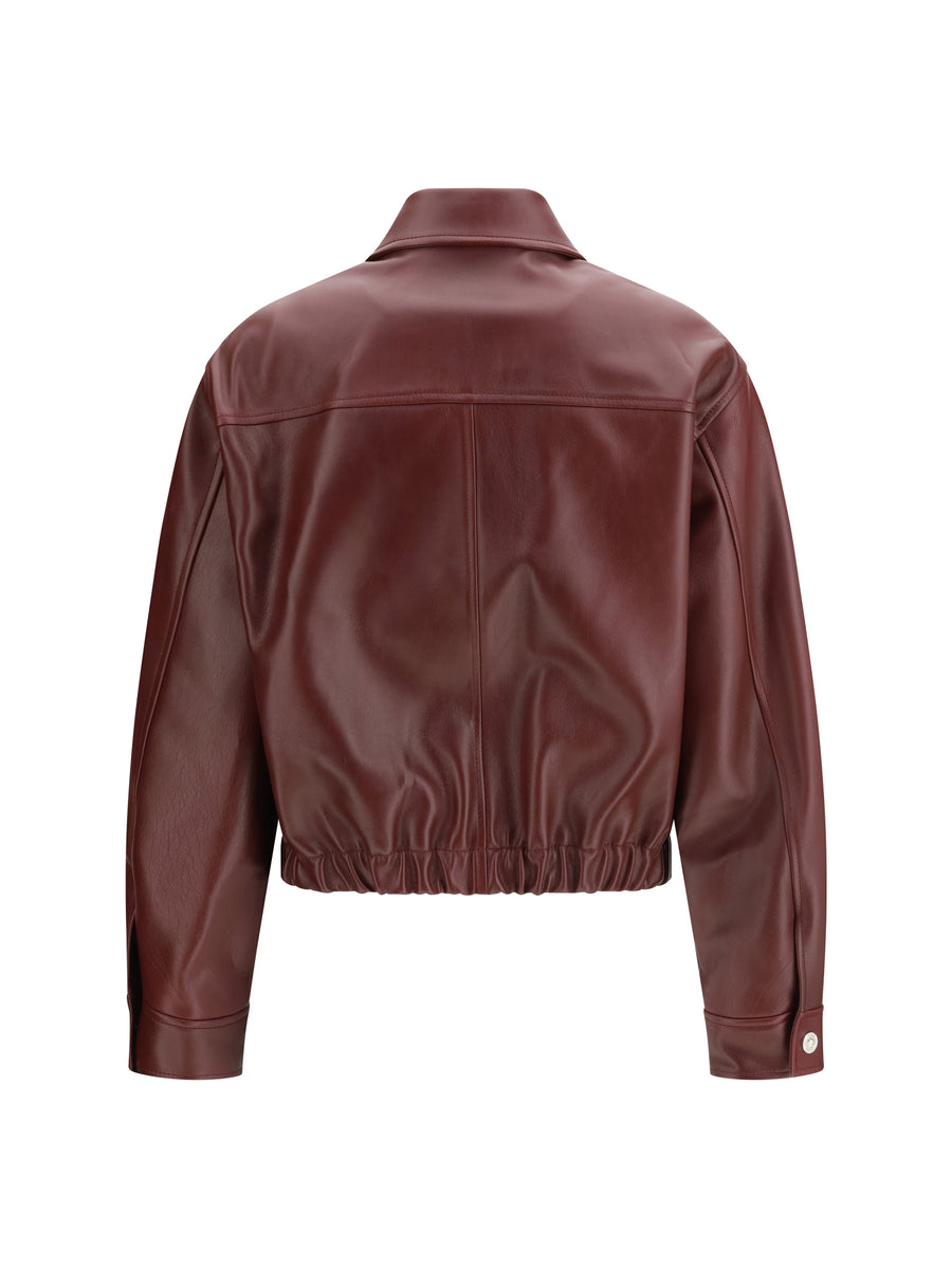 Leather Jacket Dark Burgundy Calf