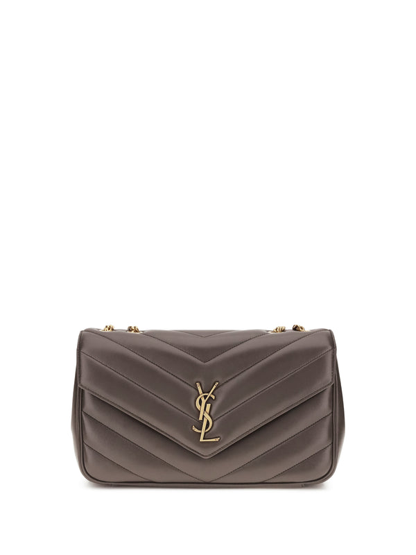 Saint Laurent 100% Lamb shoulder bag in gray