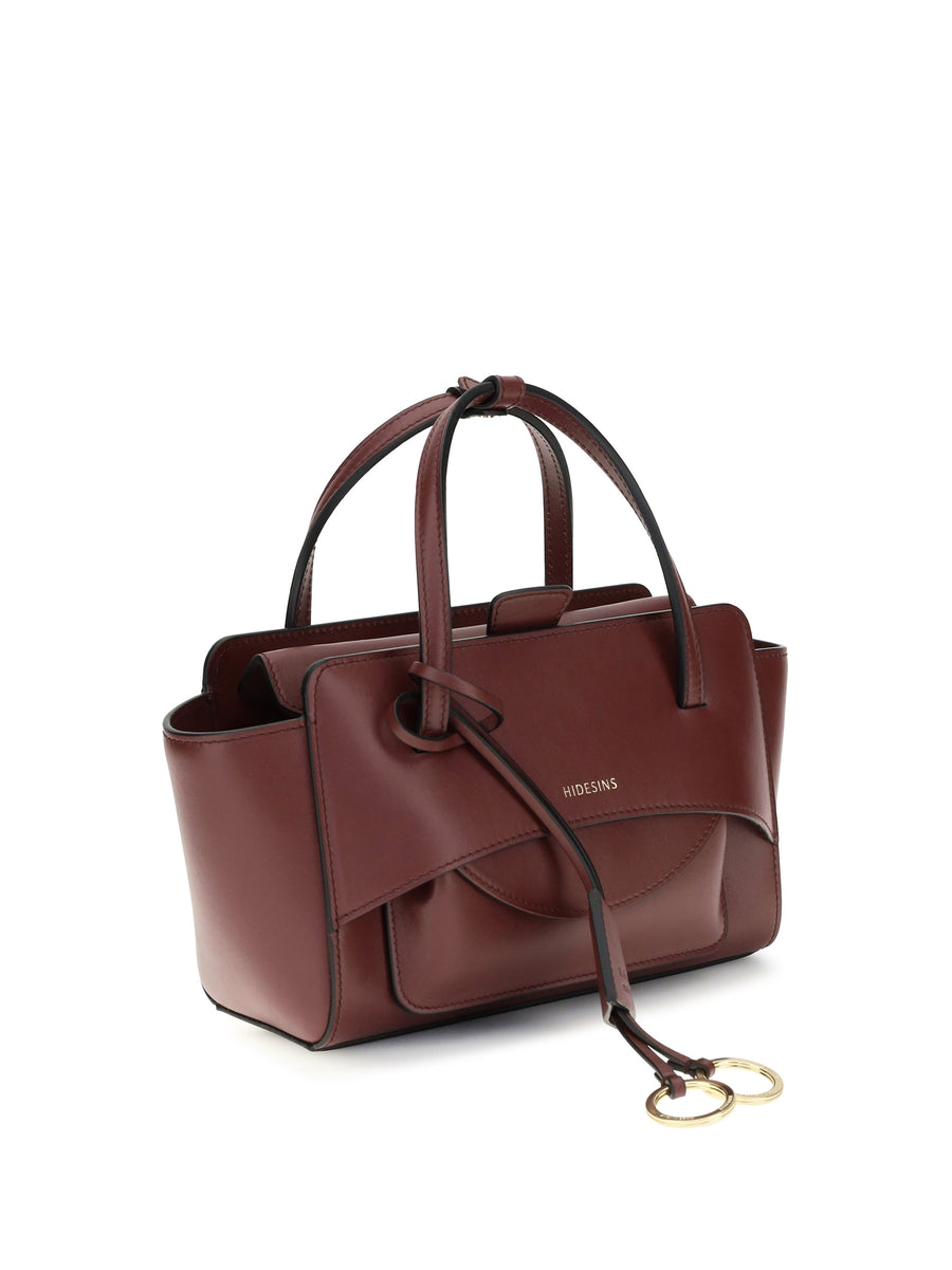 Shoulder Bag Flap S Wine Calf Leather