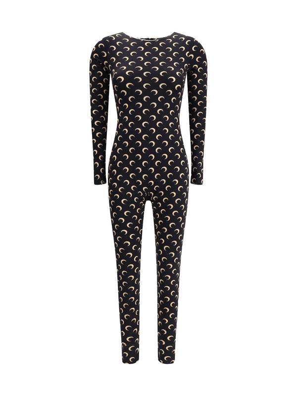 Marine Serre 88% Polyamide bodysuit in black