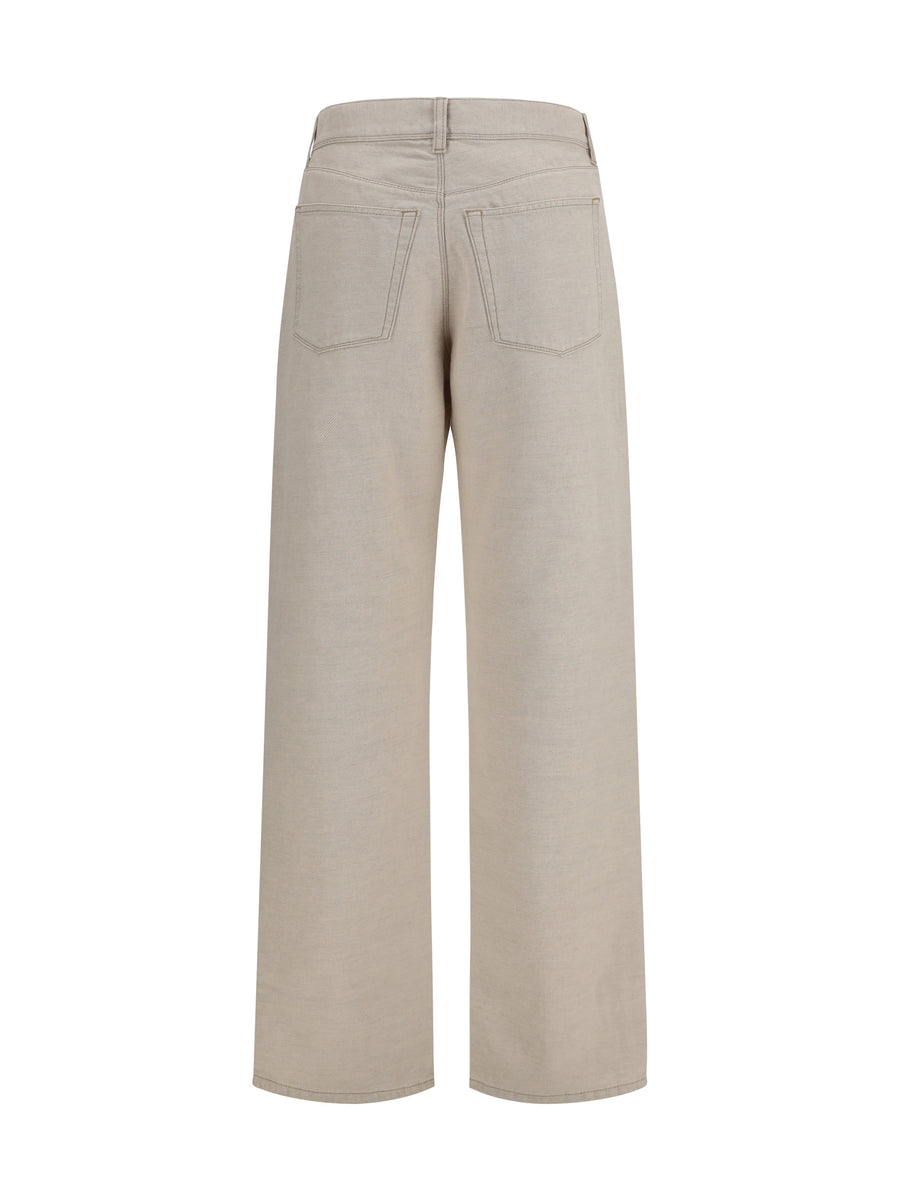 Jeans Selleria Ivory Denim Cotton