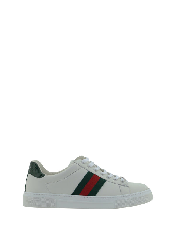 Gucci Upper: 100% calf leather; Sole: 100% rubber sneakers in white