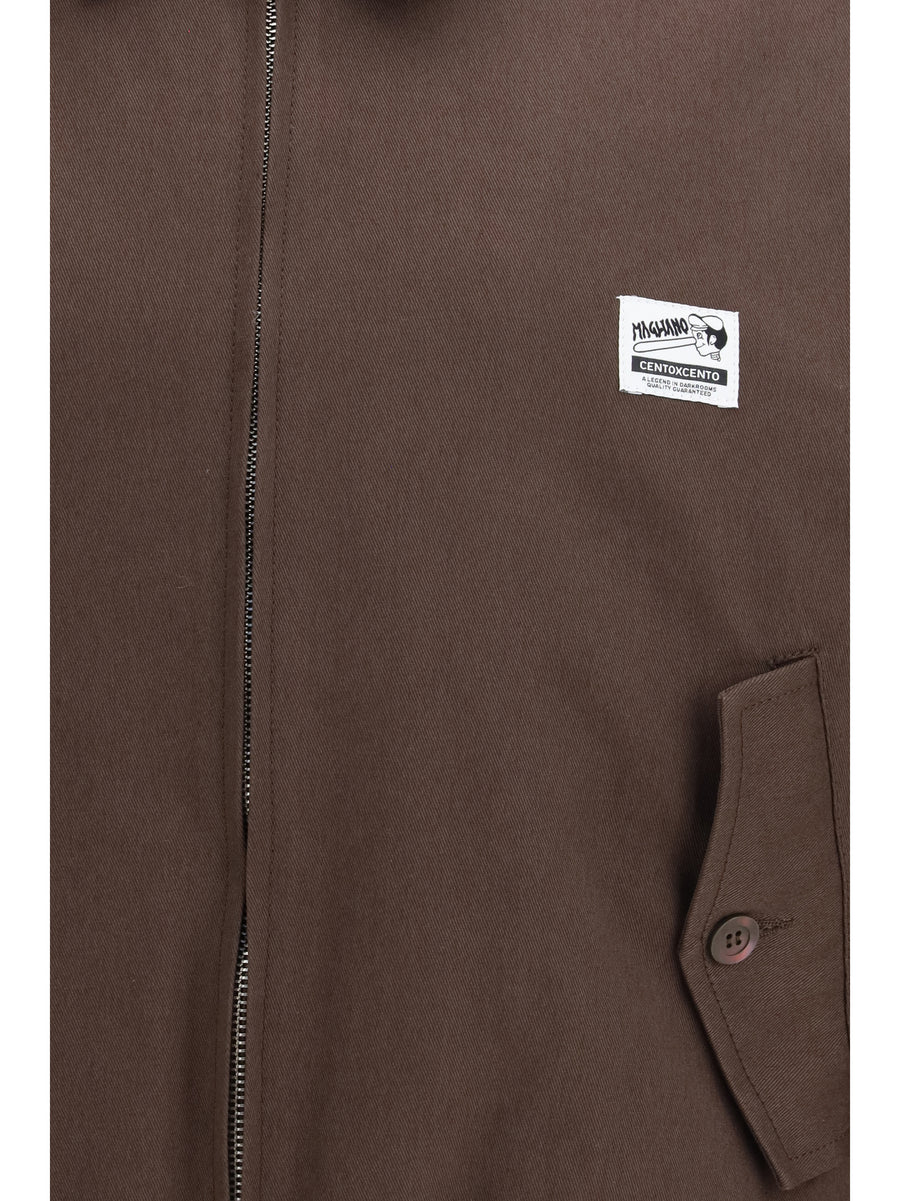 Jacket Work Cotton Gabardine Brown