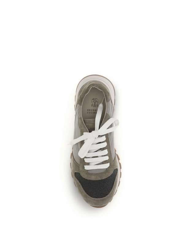 Sneakers New Khaki Upper: Polyester Trainers