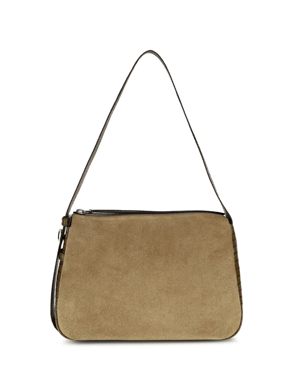 Romy Suede Shoulder Bag Stone
