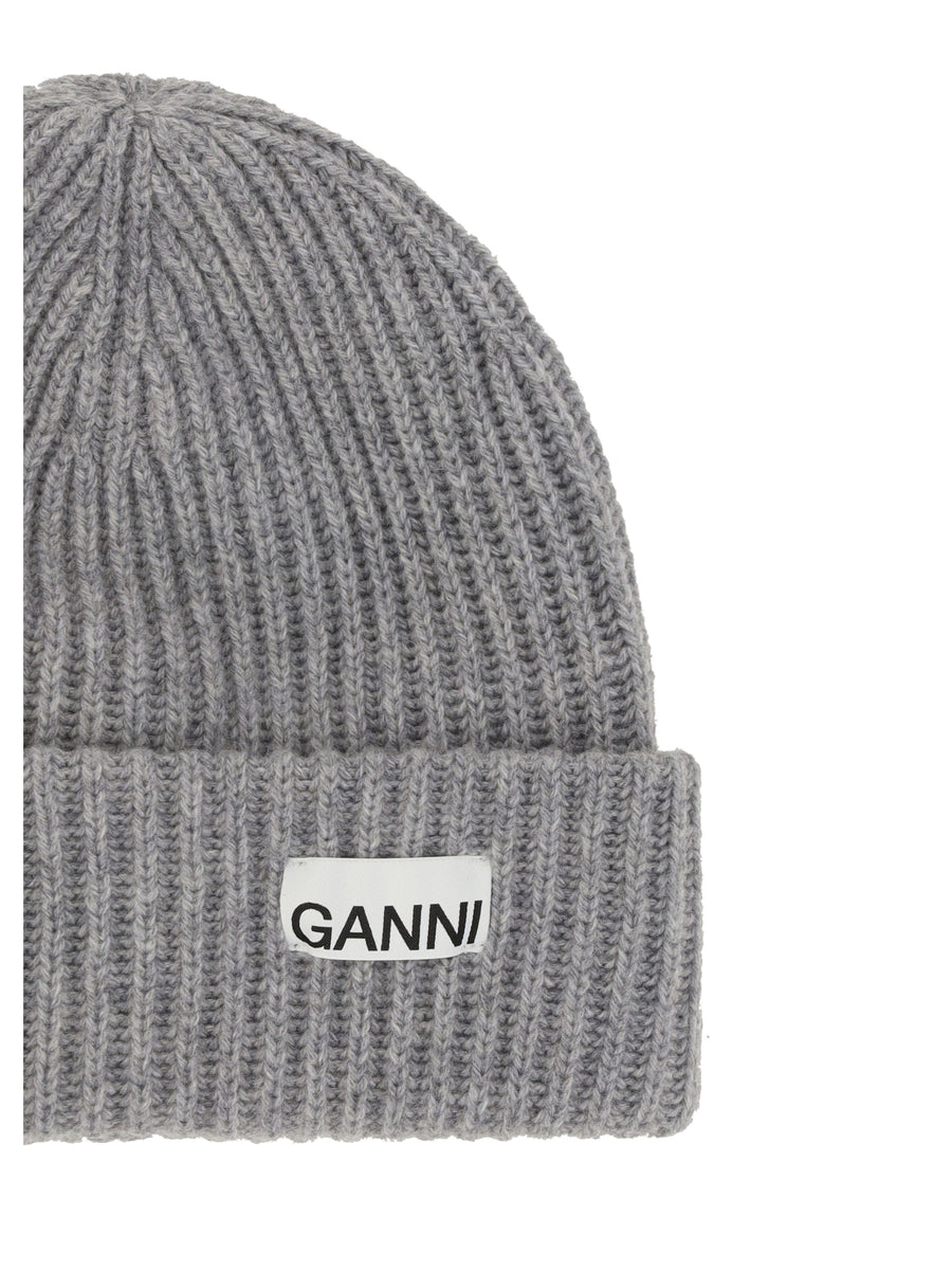 Beanie Hat Ribbed Wool Paloma Melange