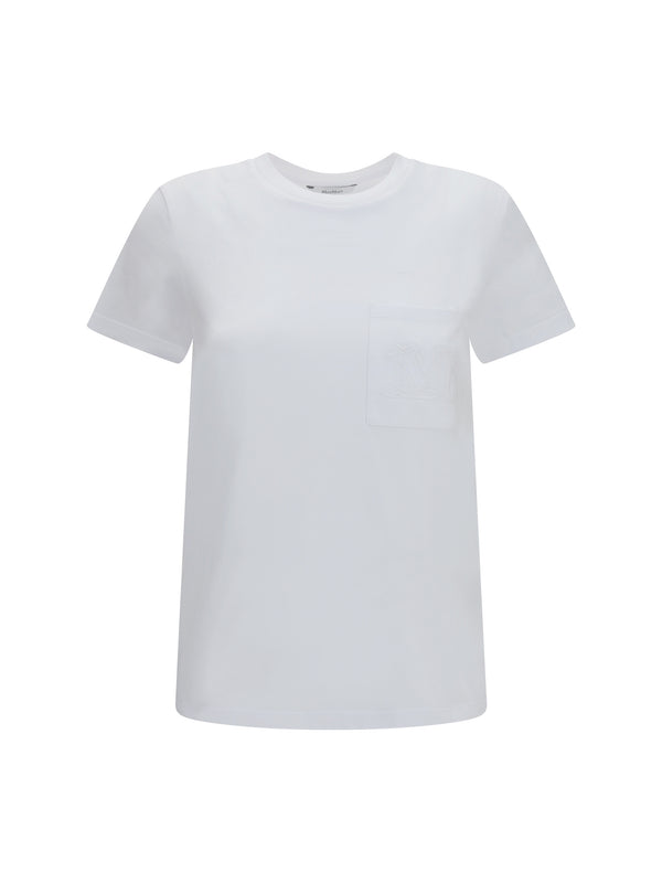 Max Mara 100% cotton t-shirt in white