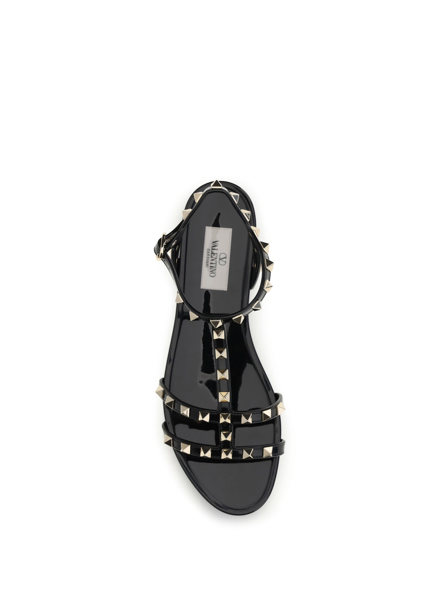 Sandals Rockstud Rubber Black