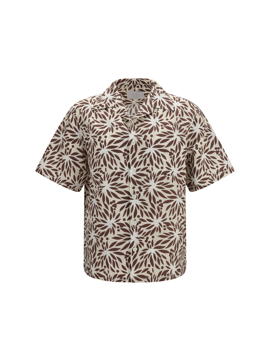 Prada 100% cotton shirt in brown