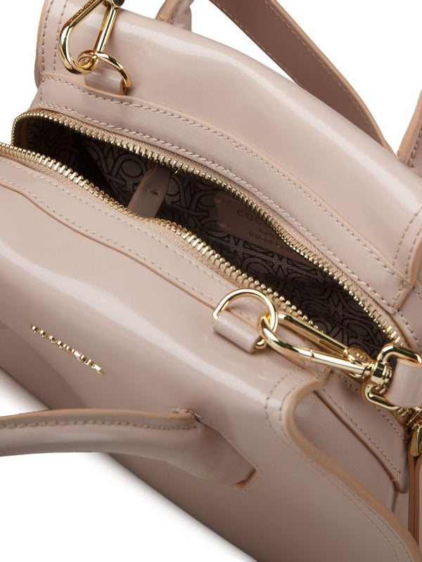 Coccinelle 100% Calf Split top handle bag in beige