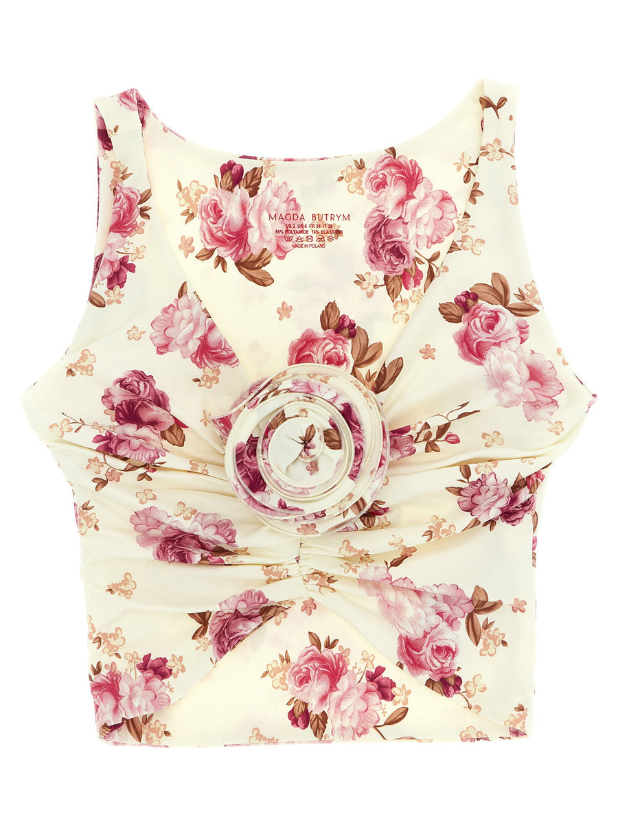 Magda Butrym Re26 Bikini Top — Cream