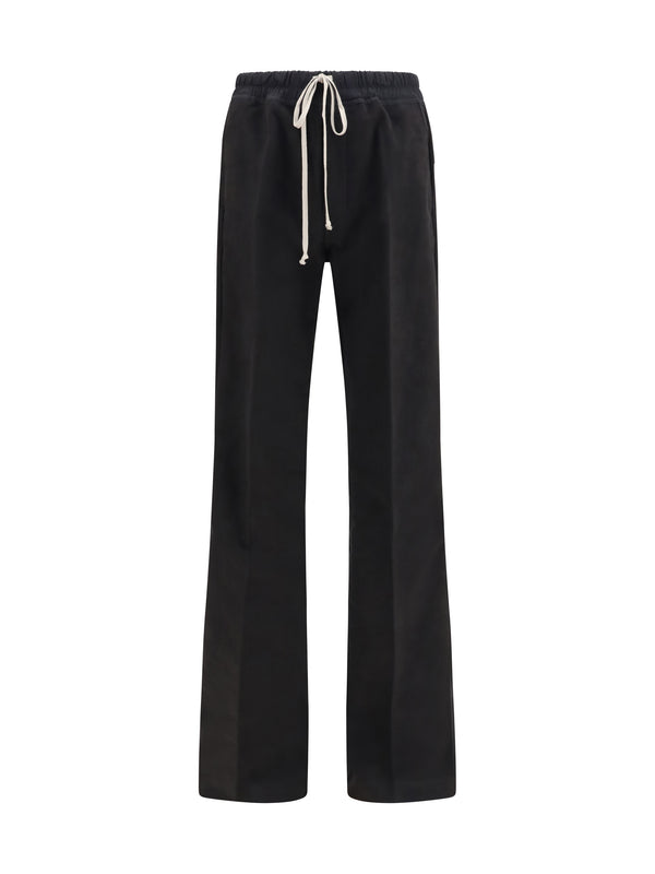 Rick Owens 100% Cotton trousers in black