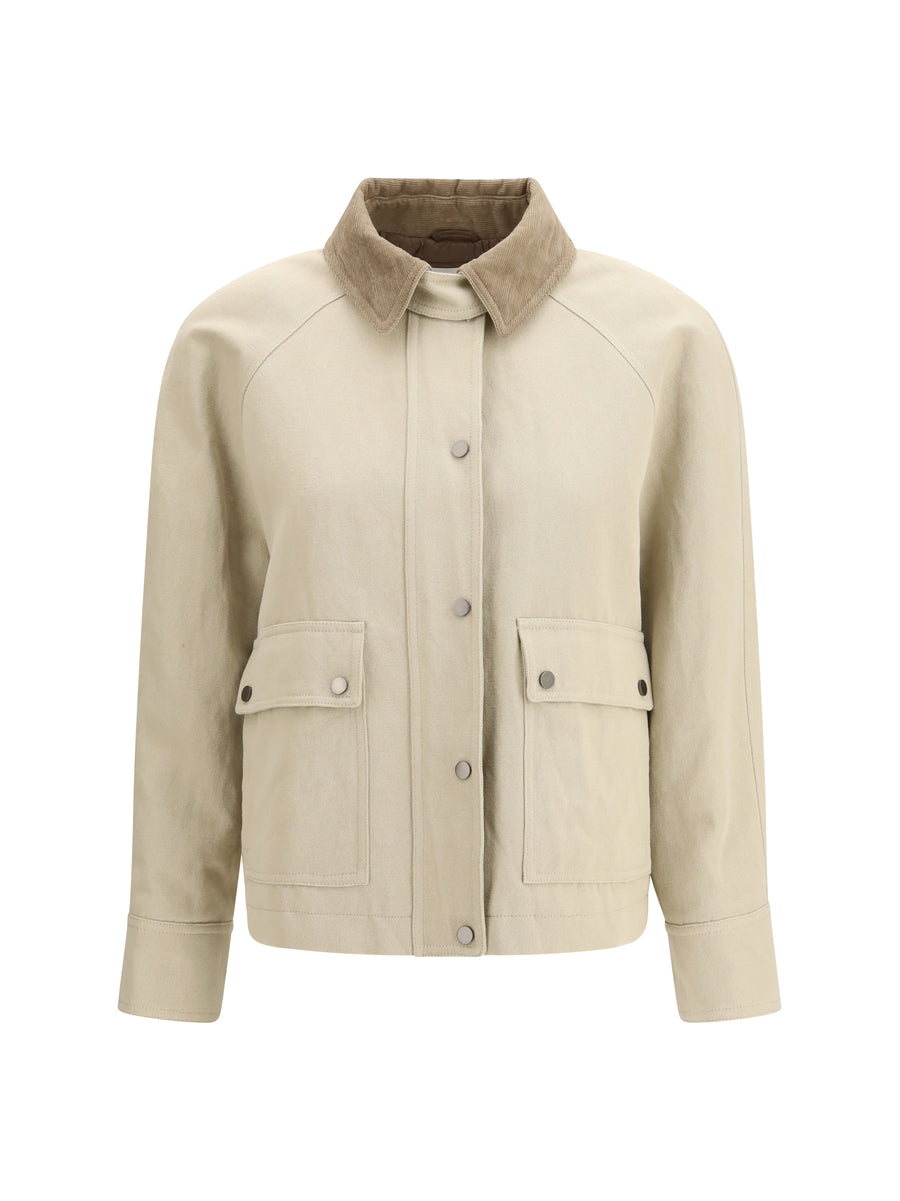 Brunello Cucinelli 68% Cotton; 32% Linen jacket in beige