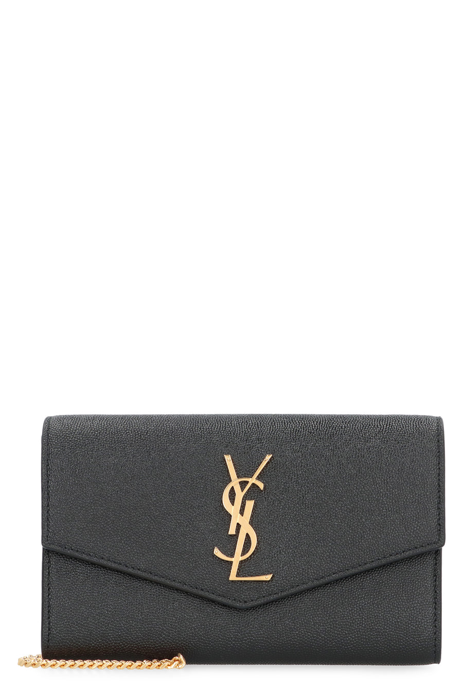 Clutch Uptown Black Leather Calf Bags