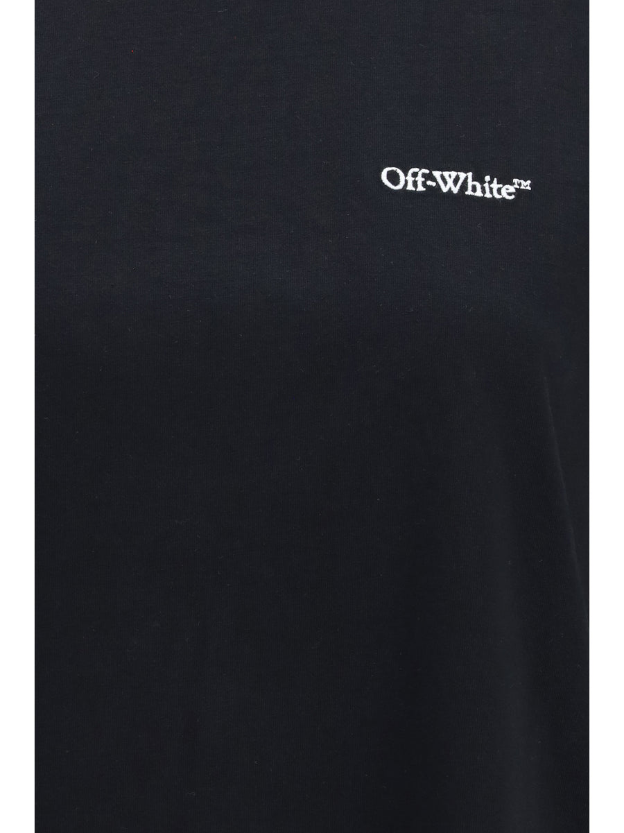 T-Shirt Arrow Out Flower Black-Balsam Green Black/balsam Cotton T-shirts & Jerseys