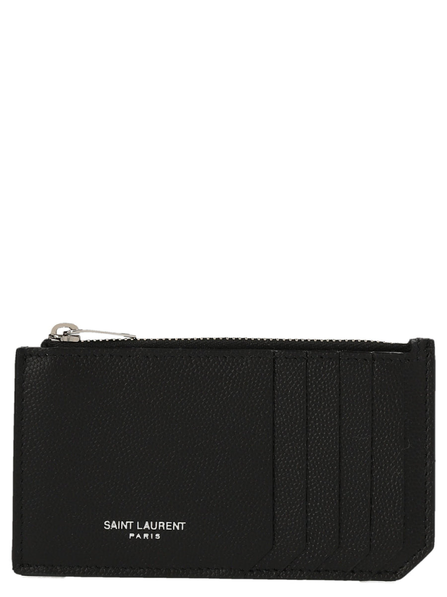 Saint Laurent Fragments Card Case — Black