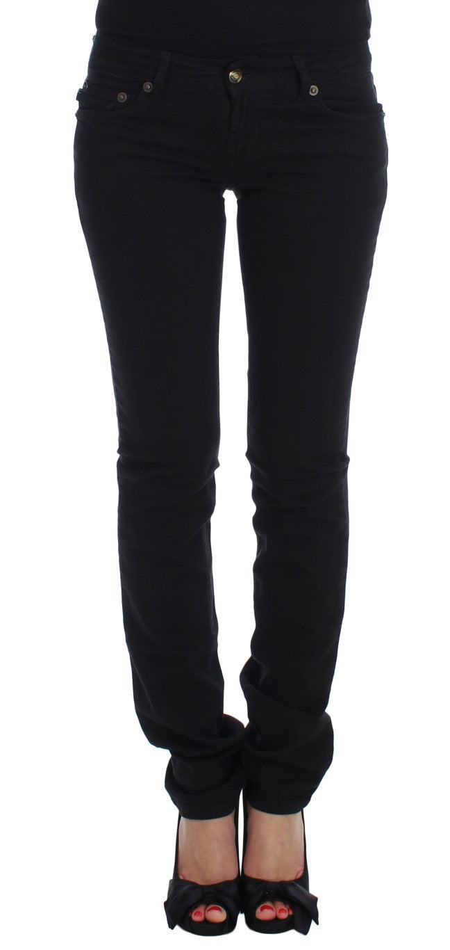 Roberto Cavalli 97% Cotton jeans in black