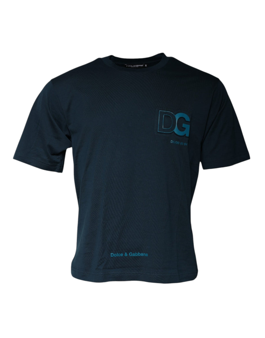 Dolce & Gabbana 100% Cotton t-shirt in navy