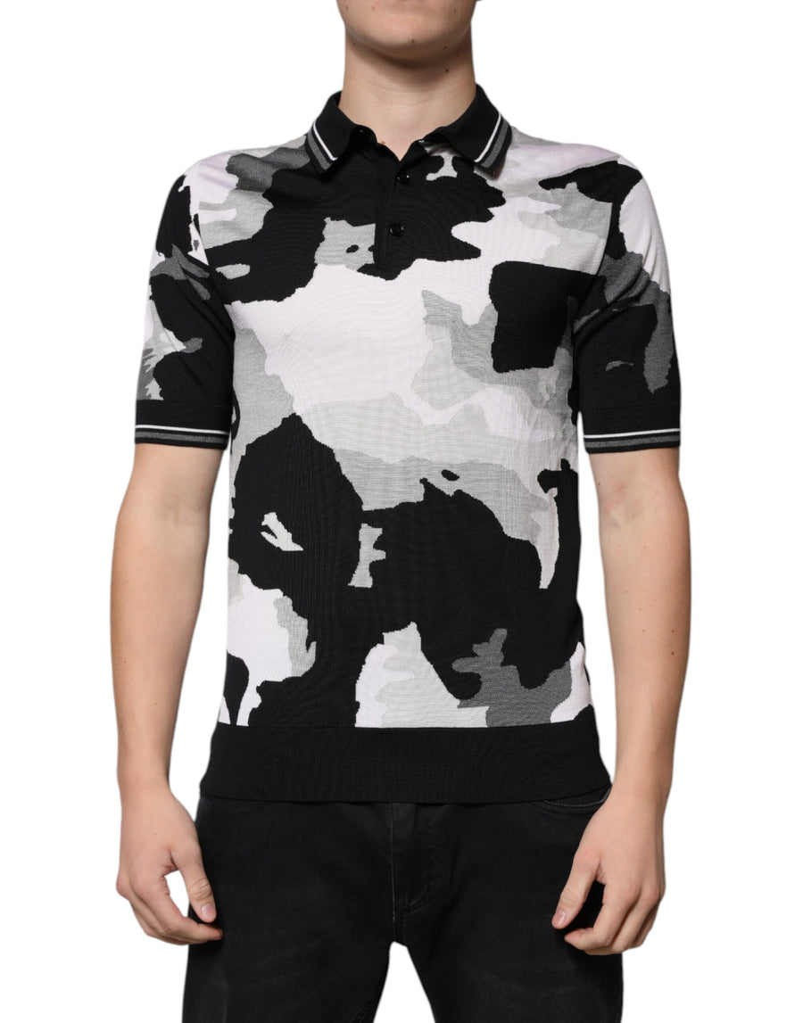 Dolce & Gabbana 100% Silk polo in multicolor