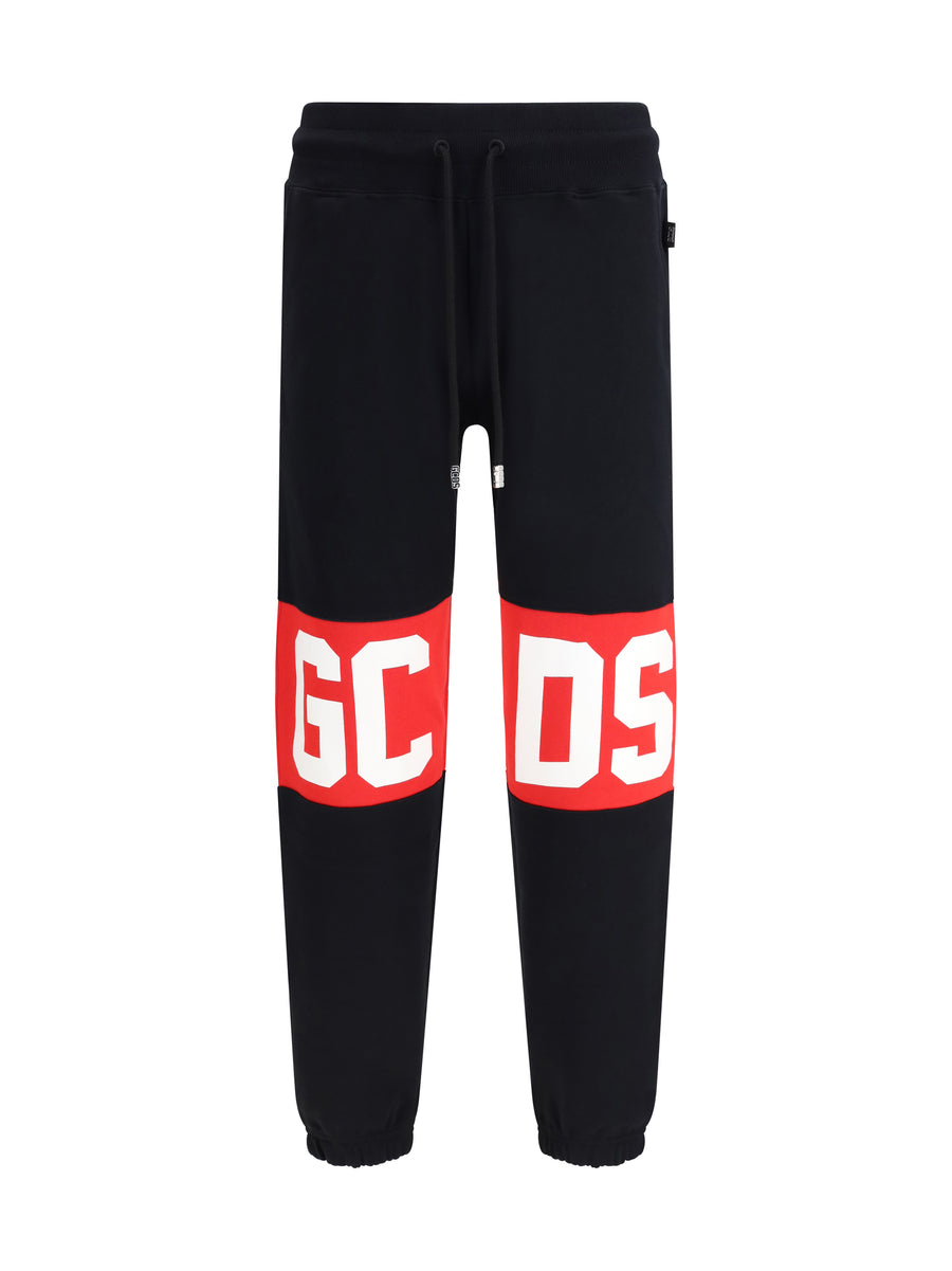 GCDS 100% Cotton joggers in black