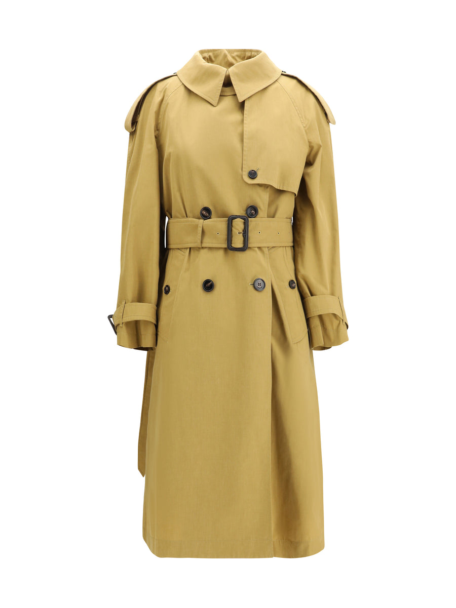 Burberry 67% Polyester; 33% Cotton trench coat in brown