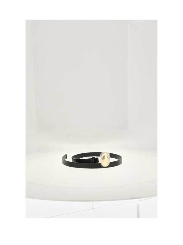 Leather Belt 30 Montaigne Black Calfskin