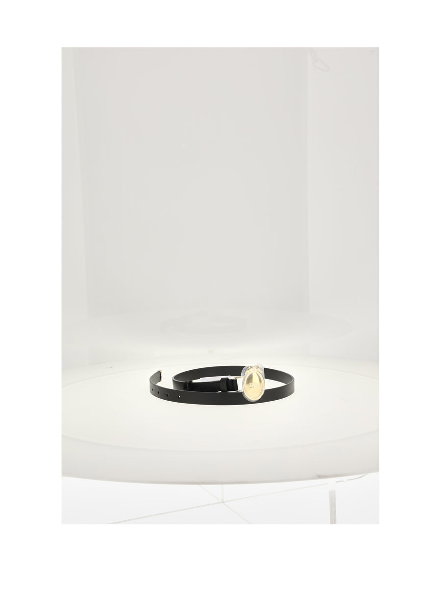 Leather Belt 30 Montaigne Black Calfskin