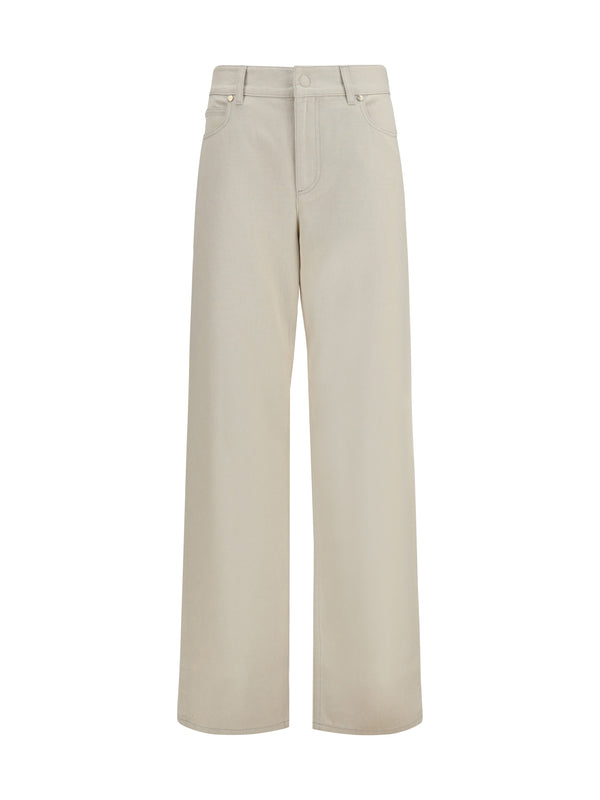 Fendi 100% Cotton jeans in beige