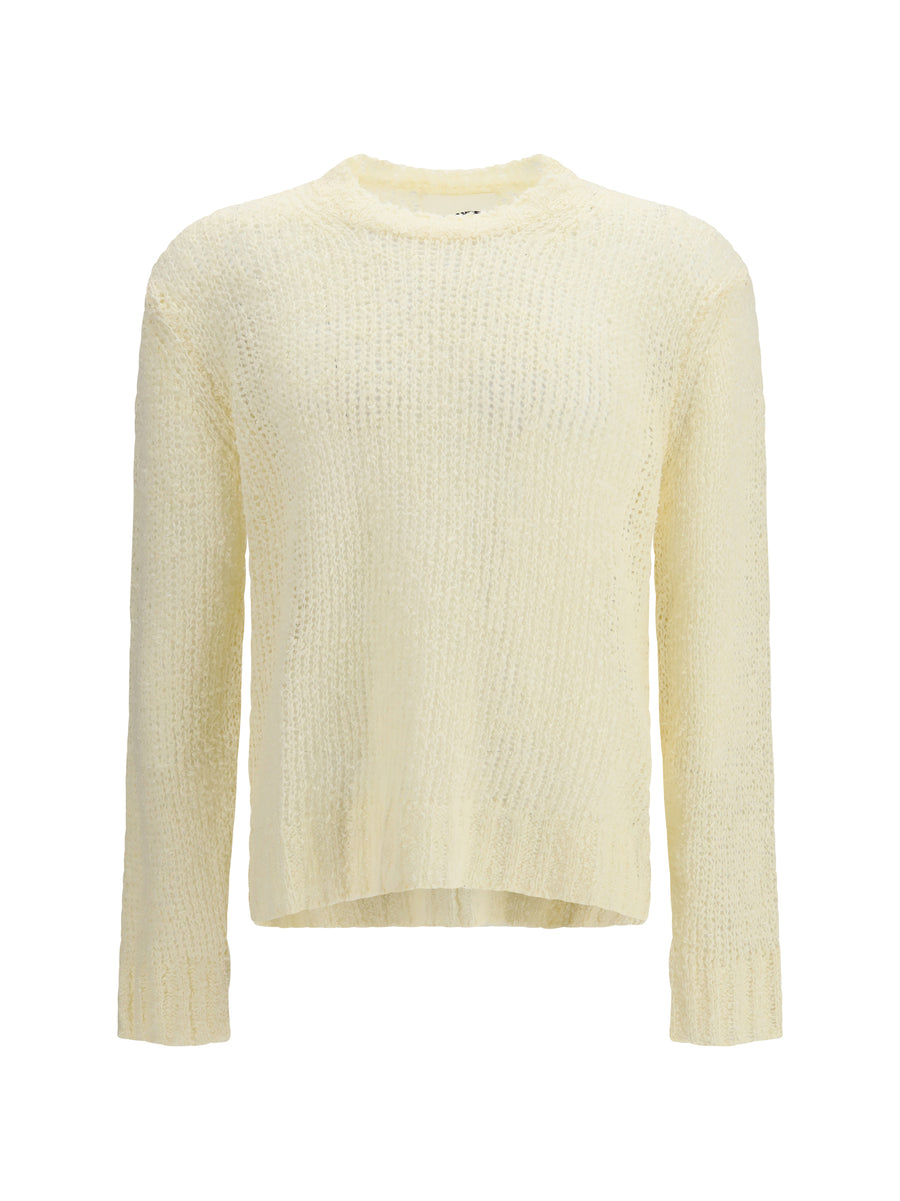 Jil Sander 100% Linen sweater in white