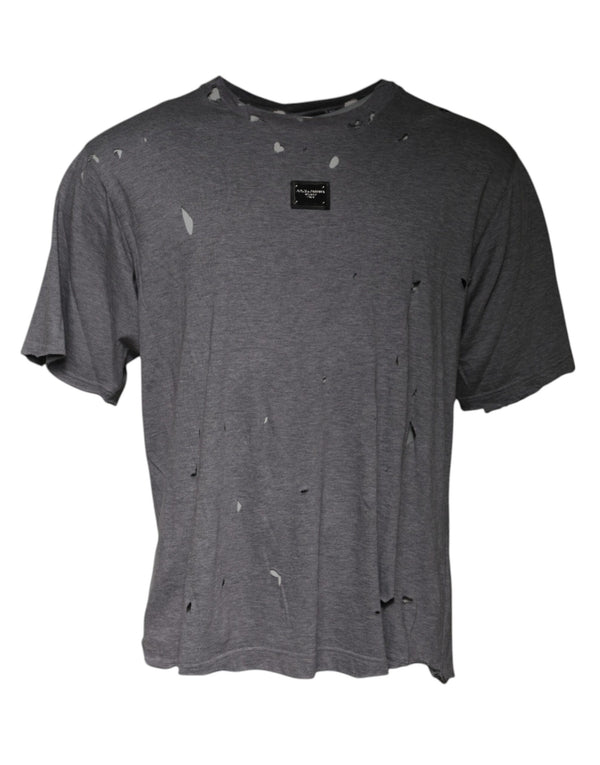 Dolce & Gabbana 100% Cotton t-shirt in gray