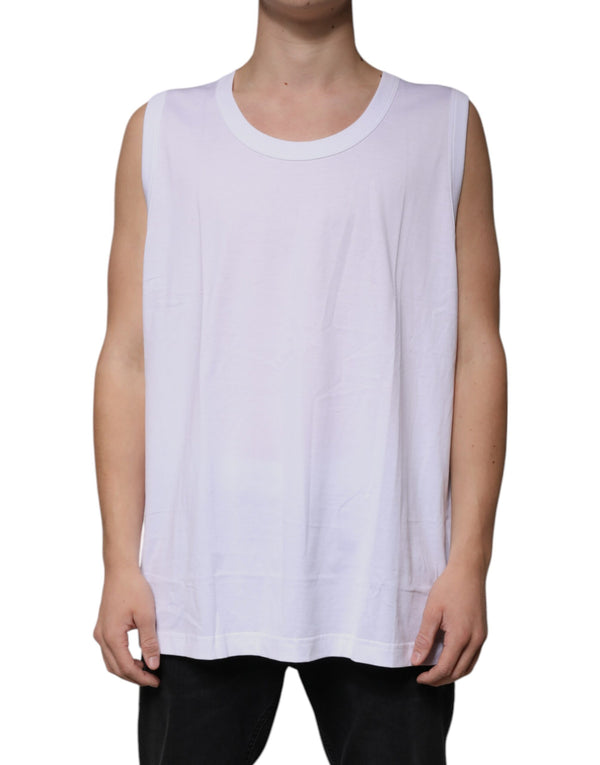 Dolce & Gabbana 100% Cotton tank top in white