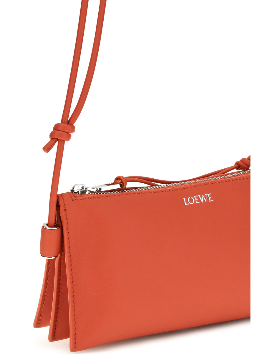 Clutch Bag Joya Sunrise Orange Calf Leather Shoulder