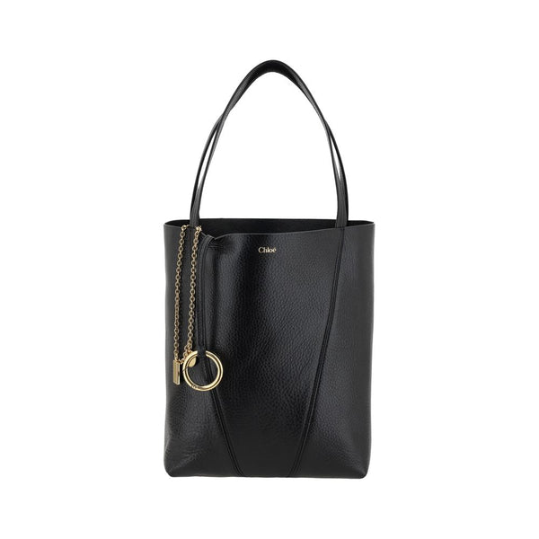 Chloé 100% Calf Leather Bos Taurus shoulder bag in black