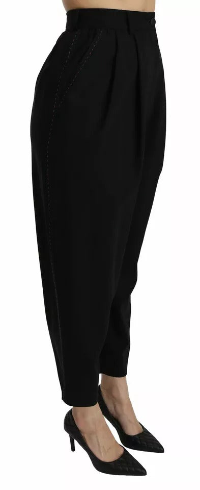 Dolce & Gabbana 98% Virgin Wool trousers in black