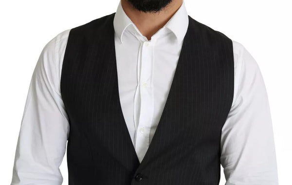 Dolce & Gabbana 54% Polyester 44% Virgin Wool 2% Elastane vest in black