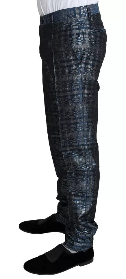 Dolce & Gabbana 100% Polyester; Waistband: 62% Rayon suit in blue