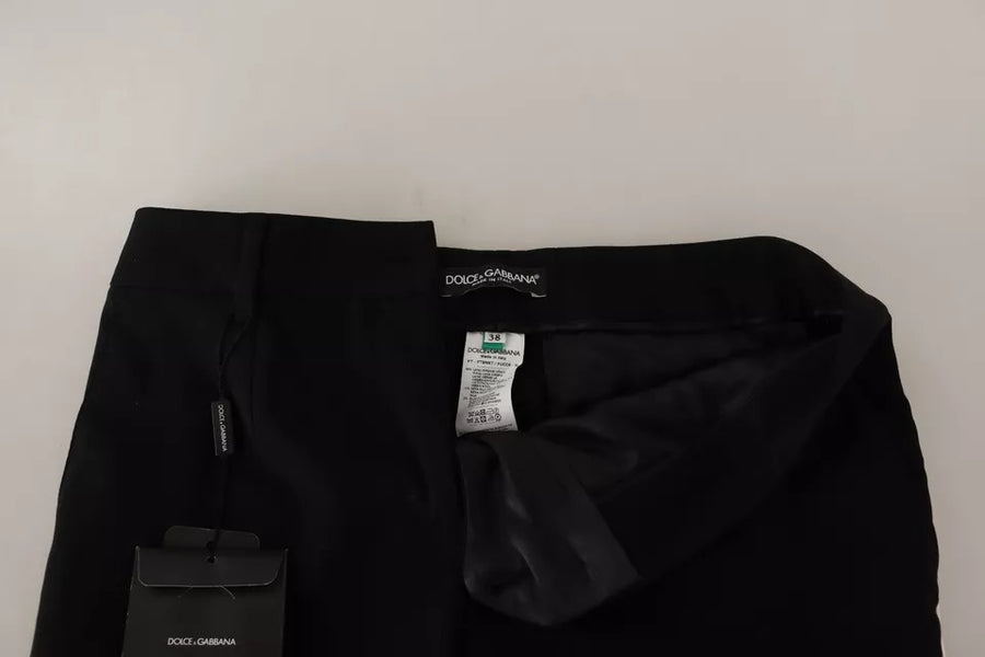 Dolce & Gabbana 88% Virgin Wool trousers in black