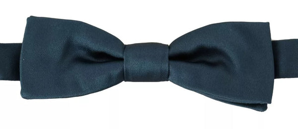 Dolce & Gabbana 100% Silk bow tie in blue