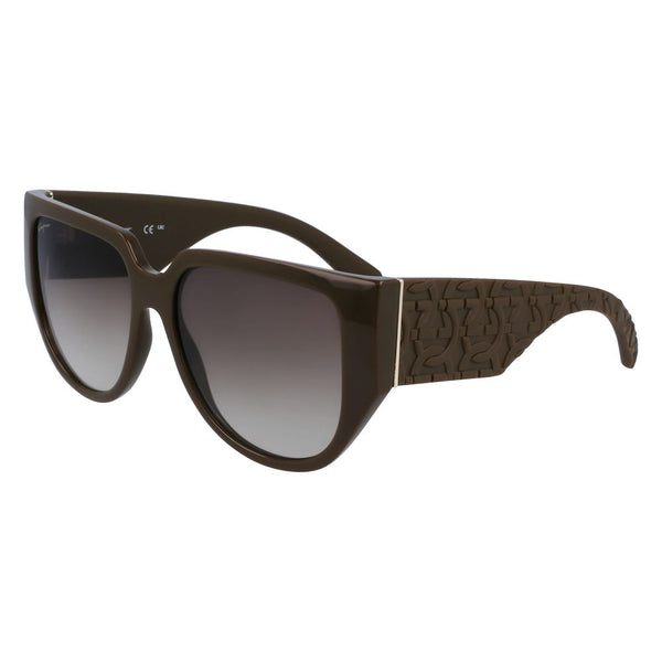 Ferragamo FESF1088SE324AC Bio injected sunglasses in brown