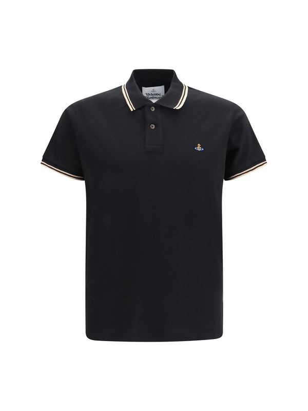 Classic Polo Shirt Black Cotton