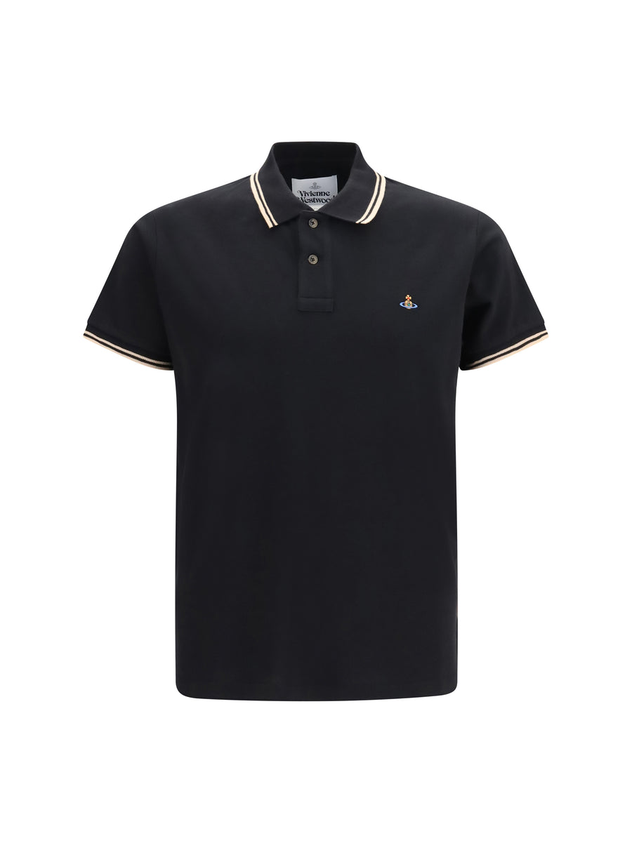 Polo Shirt Classic Black Cotton