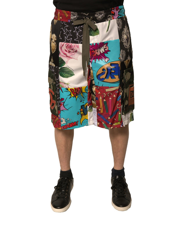 Dolce & Gabbana 95% Polyester 5% Cotton bermuda shorts in multicolor