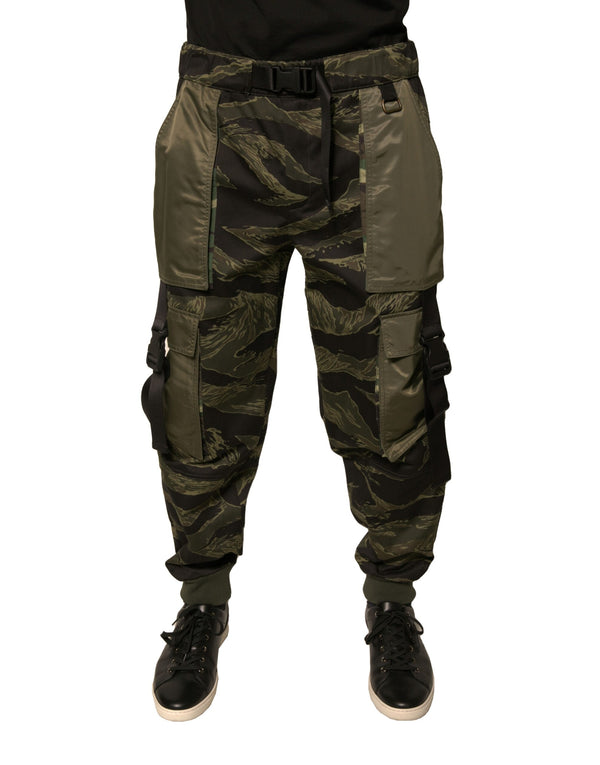 Dolce & Gabbana 70% Cotton 25% Nylon 5% Polyester cargo pants in green