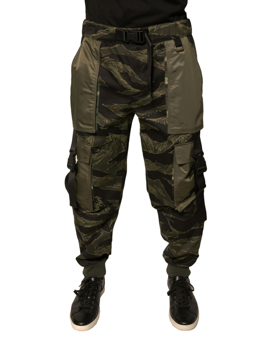 Dolce & Gabbana 70% Cotton 25% Nylon 5% Polyester cargo pants in green