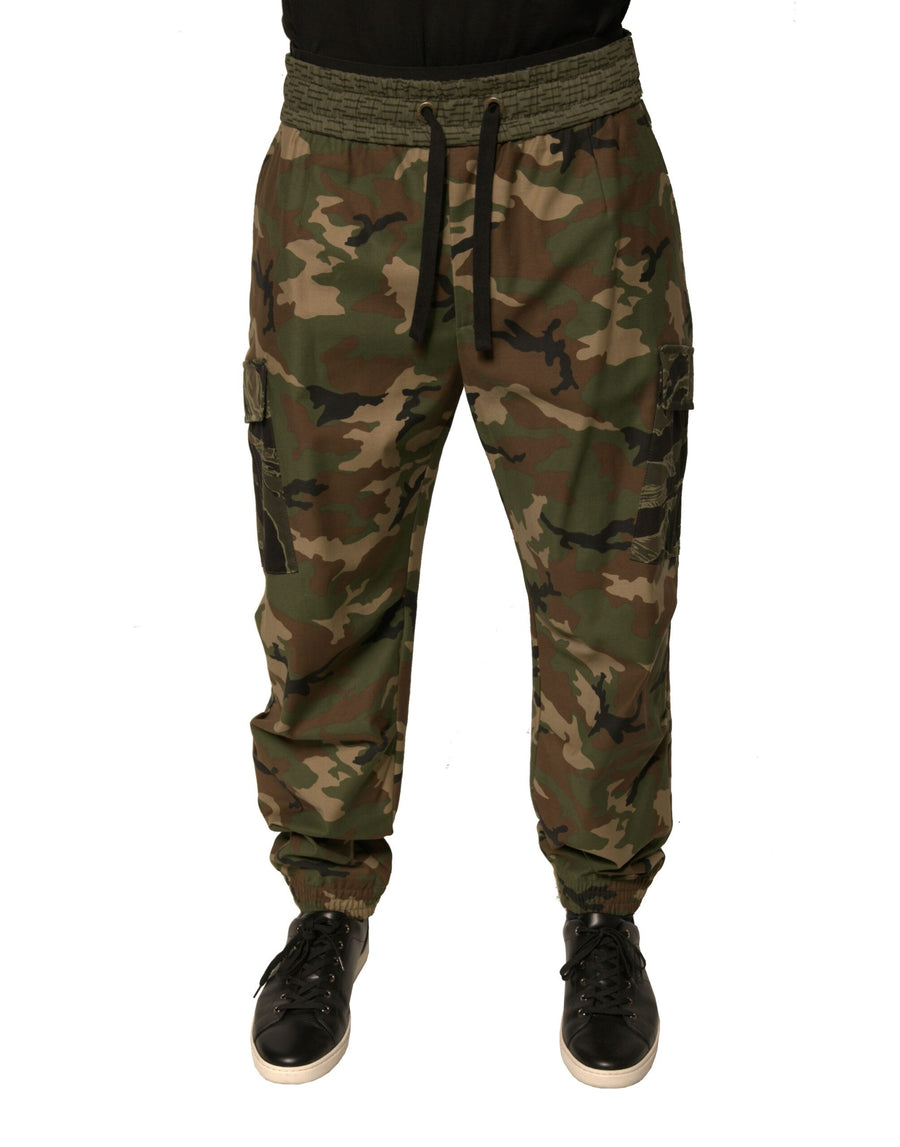 Dolce & Gabbana 97% Cotton joggers in green